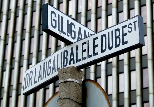 Durban street name, Dr Langalibalele Dube
